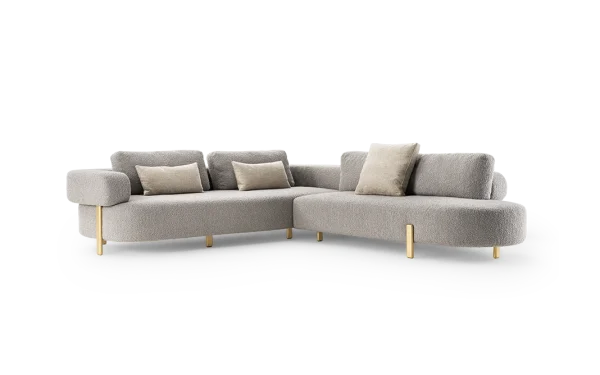 Minimalist Fabric Sectional Sofa QMY-SF028 - Custom Modern Sectional Sofa Manufacturer Supported