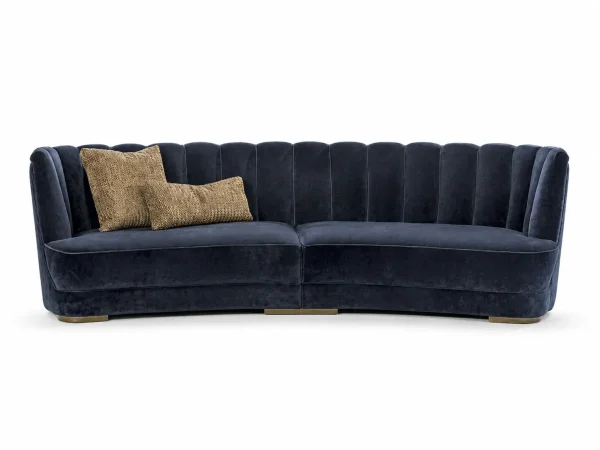 Modern Curved Sofa QMY-SF029 - Bespoke Curved Sofa Factory-Direct