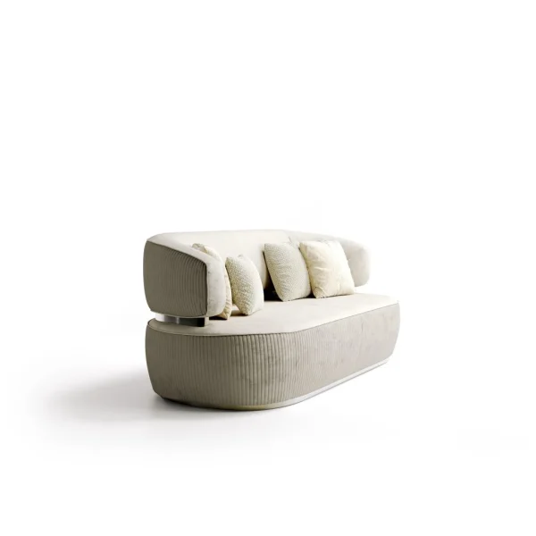 Modern Fashion Tufted Fabric Sofa QMY-SF036 - Custom Made Living Room Furniture Manufacturer Direct Supply to Bulk Buyers and Consumers
