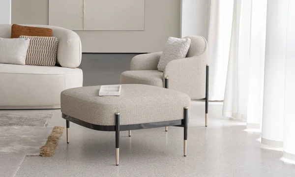Modern Fashion Tufted Fabric Sofa QMY-SF036 - Custom Made Living Room Furniture Manufacturer Direct Supply to Bulk Buyers and Consumers