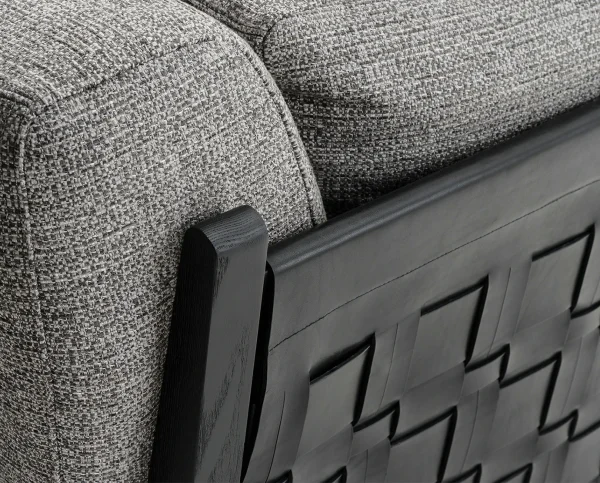Modular Grey and White Fabric Sectional Sofa QMY-SF027 - Custom Sectional Factory with the Mode of Manufacturer to Consumer