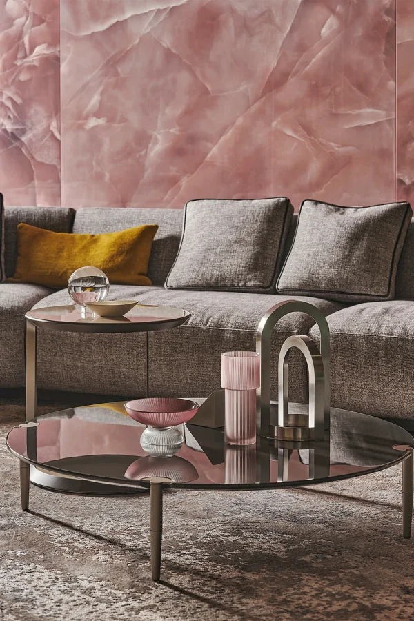 Modular Grey and White Fabric Sectional Sofa QMY-SF027 - Custom Sectional Factory with the Mode of Manufacturer to Consumer