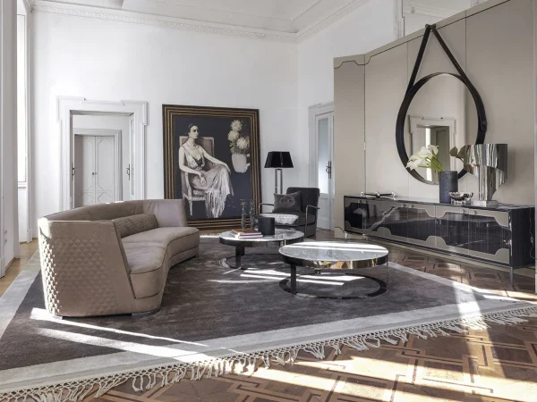 Modern Luxury Dark Gray Sectional Sofa QMY-SF031 - Custom Design Sectional Sofa Factory-Direct