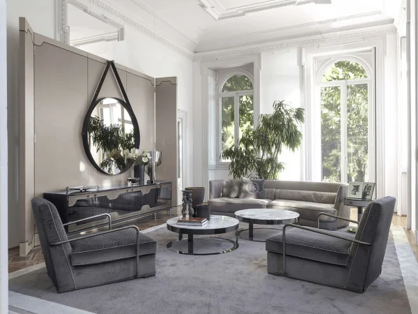 Modern Luxury Dark Gray Sectional Sofa QMY-SF031 - Custom Design Sectional Sofa Factory-Direct