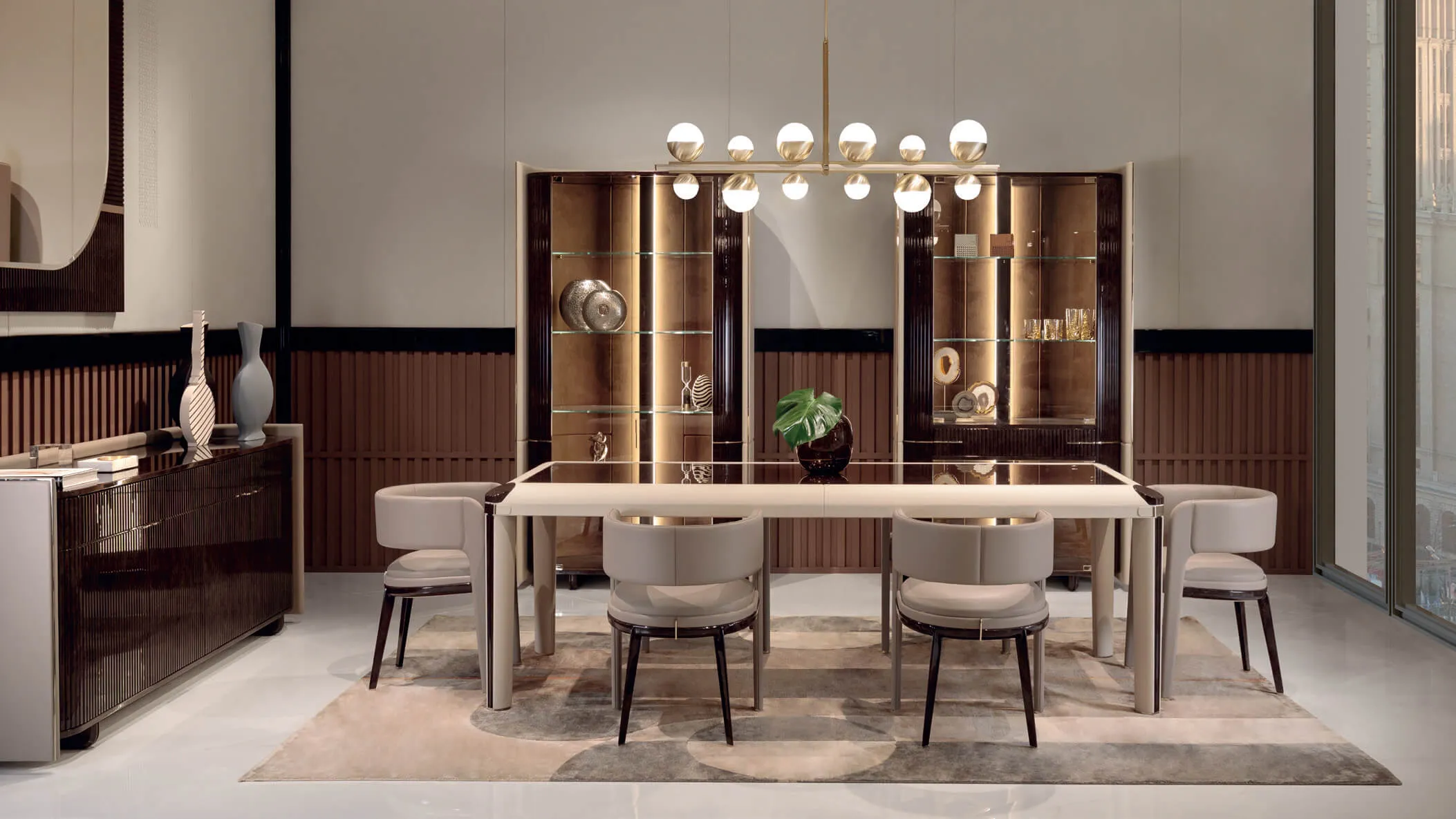 Tailored Whiskey Display Cabinet with LED Lighting Design