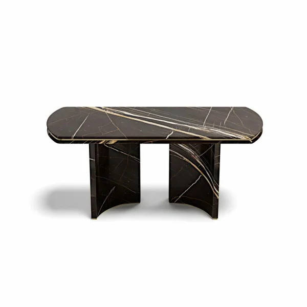 Black Marble Console Table QMY-CS014 - Custom Built Console Table Manufacturer Direct Supply