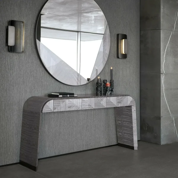 Contemporary Water Grain Console Table QMY-CS019 - Bespoke Wooden Console Table Manufacturer