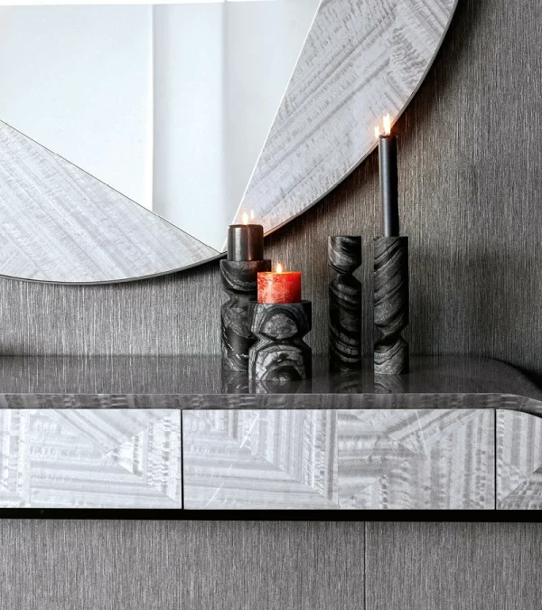 Contemporary Water Grain Console Table QMY-CS019 - Bespoke Wooden Console Table Manufacturer