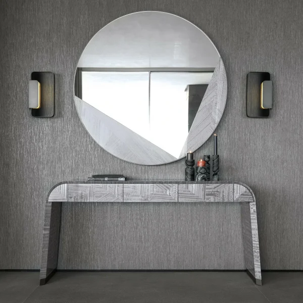Contemporary Water Grain Console Table QMY-CS019 - Bespoke Wooden Console Table Manufacturer