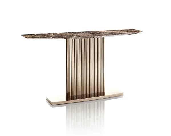 Gold Stainless Steel Control Table QMY-CS012 - Bespoke Console Tables Manufacturer Based in China