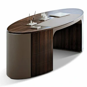 High-End Luxury Executive Desk QMY-WD016 - Custom Executive Desk Manufacturer Supply