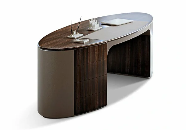 High-End Luxury Executive Desk QMY-WD016 - Custom Executive Desk Manufacturer Supply