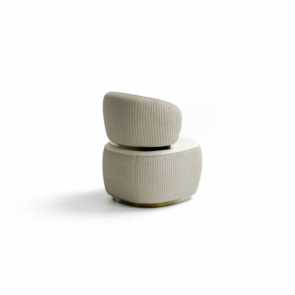 Italian Design With Fabric Hotel Leisure Accent Chair QMY-LC023 - Bespoke Cozy Accent Chair Supplier