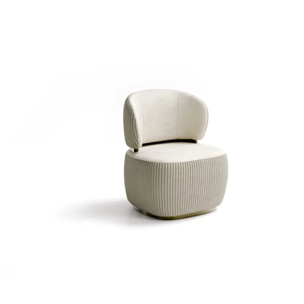 Italian Design With Fabric Hotel Leisure Accent Chair QMY-LC023 - Bespoke Cozy Accent Chair Supplier