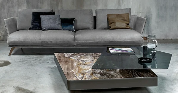 Italian Luxury Design Modern Simple Coffee Table QMY-CT026 - Custom Built Coffee Tables 1-MOQ Orders Furniture Factory