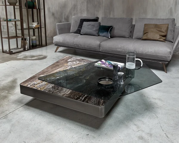 Italian Luxury Design Modern Simple Coffee Table QMY-CT026 - Custom Built Coffee Tables 1-MOQ Orders Furniture Factory
