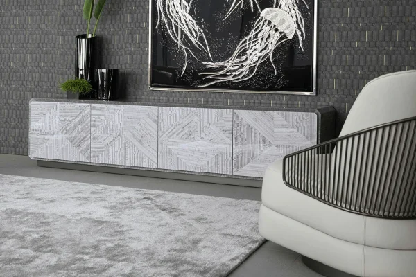 Italian Luxury Design TV Stand QMY-SB019 - Custom Look Sideboards Factory Supply 1-MOQ