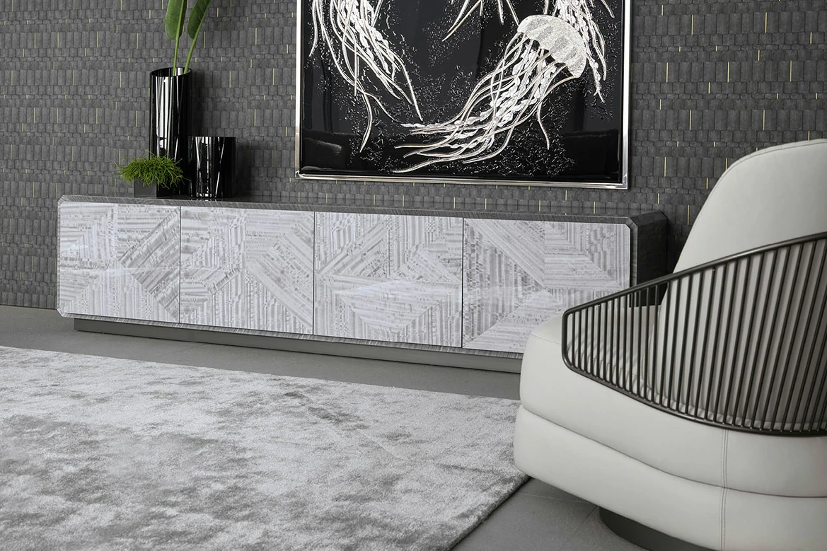 Italian Luxury Design TV Stand QMY-SB019 - Custom Look Sideboards Factory Supply 1-MOQ - 画像 (4)