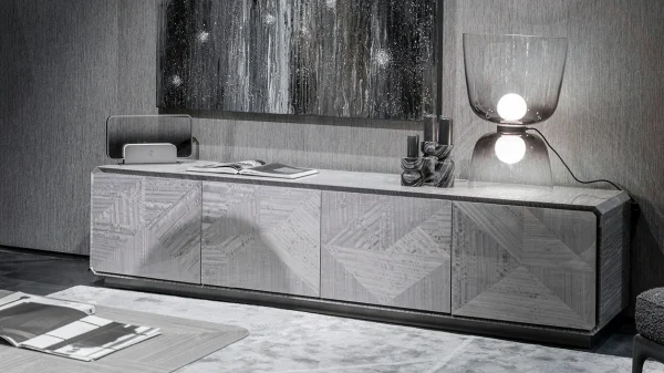 Italian Luxury Design TV Stand QMY-SB019 - Custom Look Sideboards Factory Supply 1-MOQ