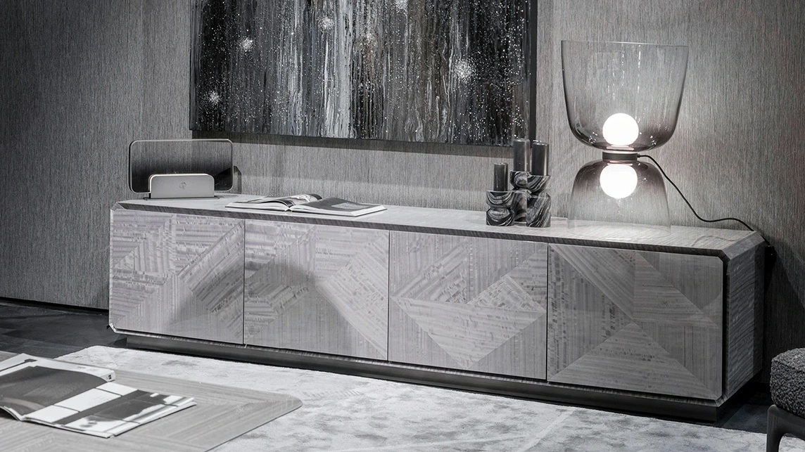 Italian Luxury Design TV Stand QMY-SB019 - Custom Look Sideboards Factory Supply 1-MOQ - 画像 (3)