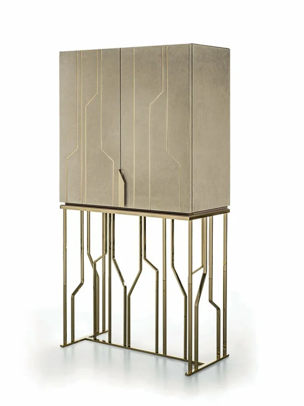 Italian Luxury Design Villa Wine Cabinet QMY-WC014 - Custom Made Wine Cabinets Manufacturer