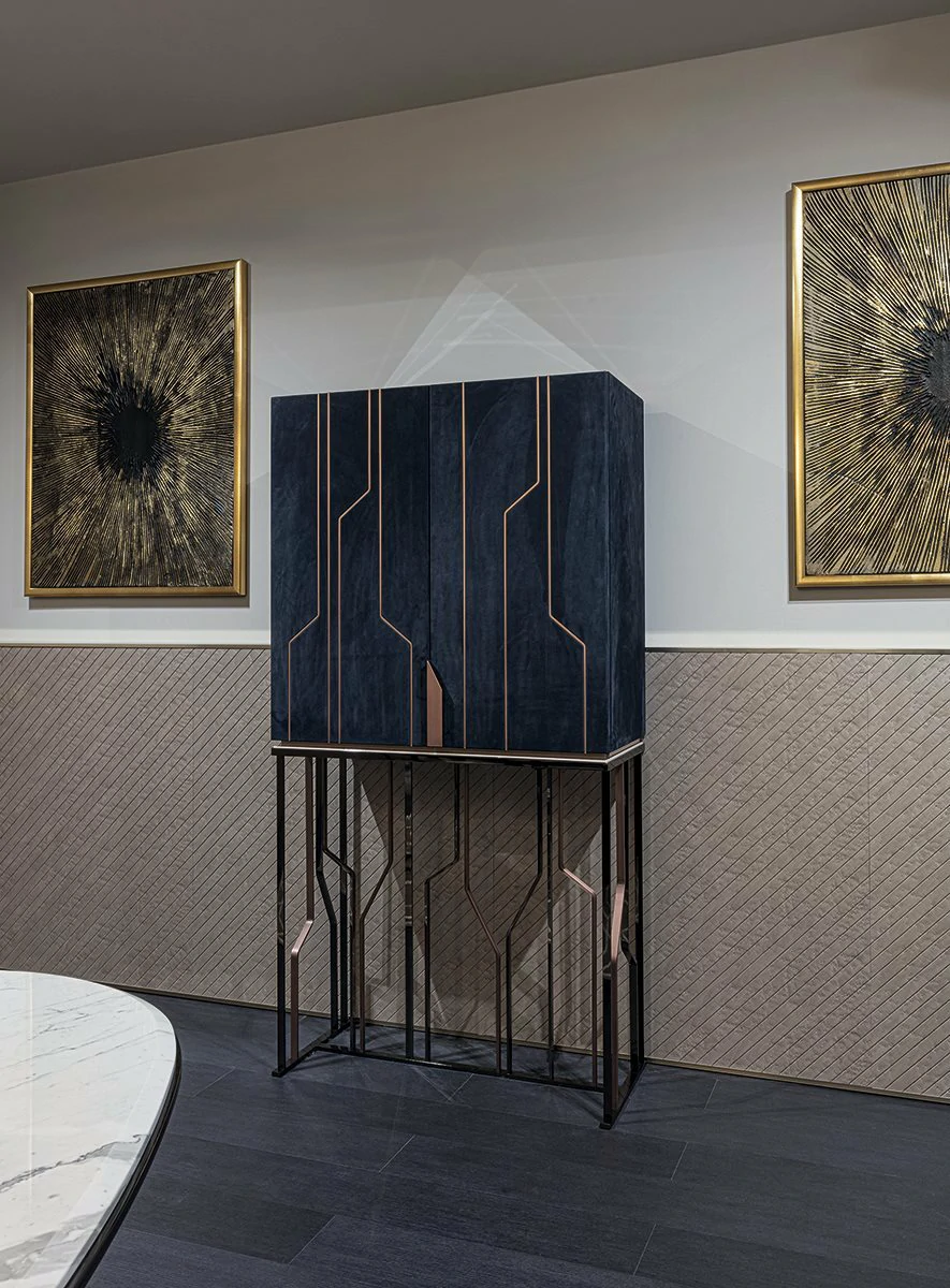 Italian Luxury Design Villa Wine Cabinet QMY-WC014 - Custom Made Wine Cabinets Manufacturer - Image 6