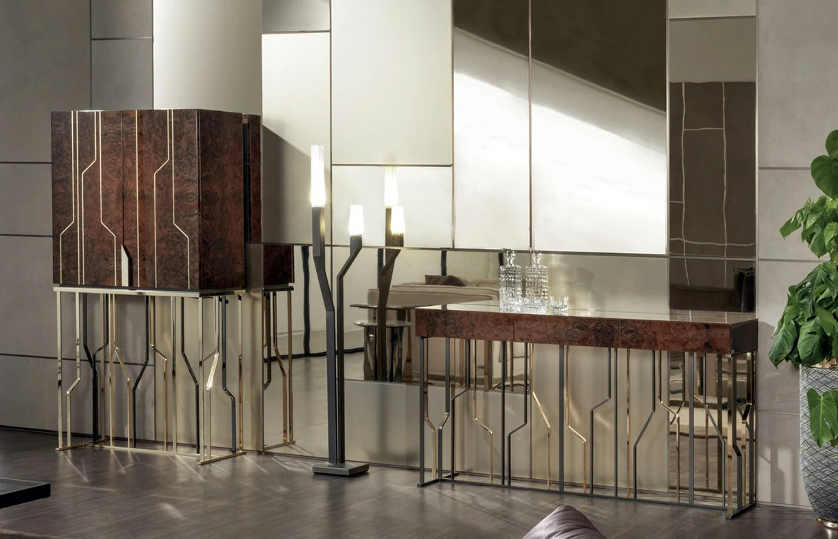 Italian Luxury Design Villa Wine Cabinet QMY-WC014 - Custom Made Wine Cabinets Manufacturer - Image 5