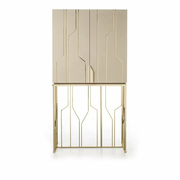 Italian Luxury Design Villa Wine Cabinet QMY-WC014 - Custom Made Wine Cabinets Manufacturer