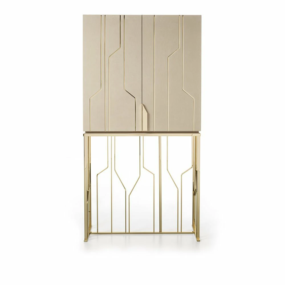 Italian Luxury Design Villa Wine Cabinet QMY-WC014 - Custom Made Wine Cabinets Manufacturer - Image 3