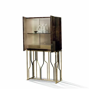 Italian Luxury Design Villa Wine Cabinet QMY-WC014 - Custom Made Wine Cabinets Manufacturer
