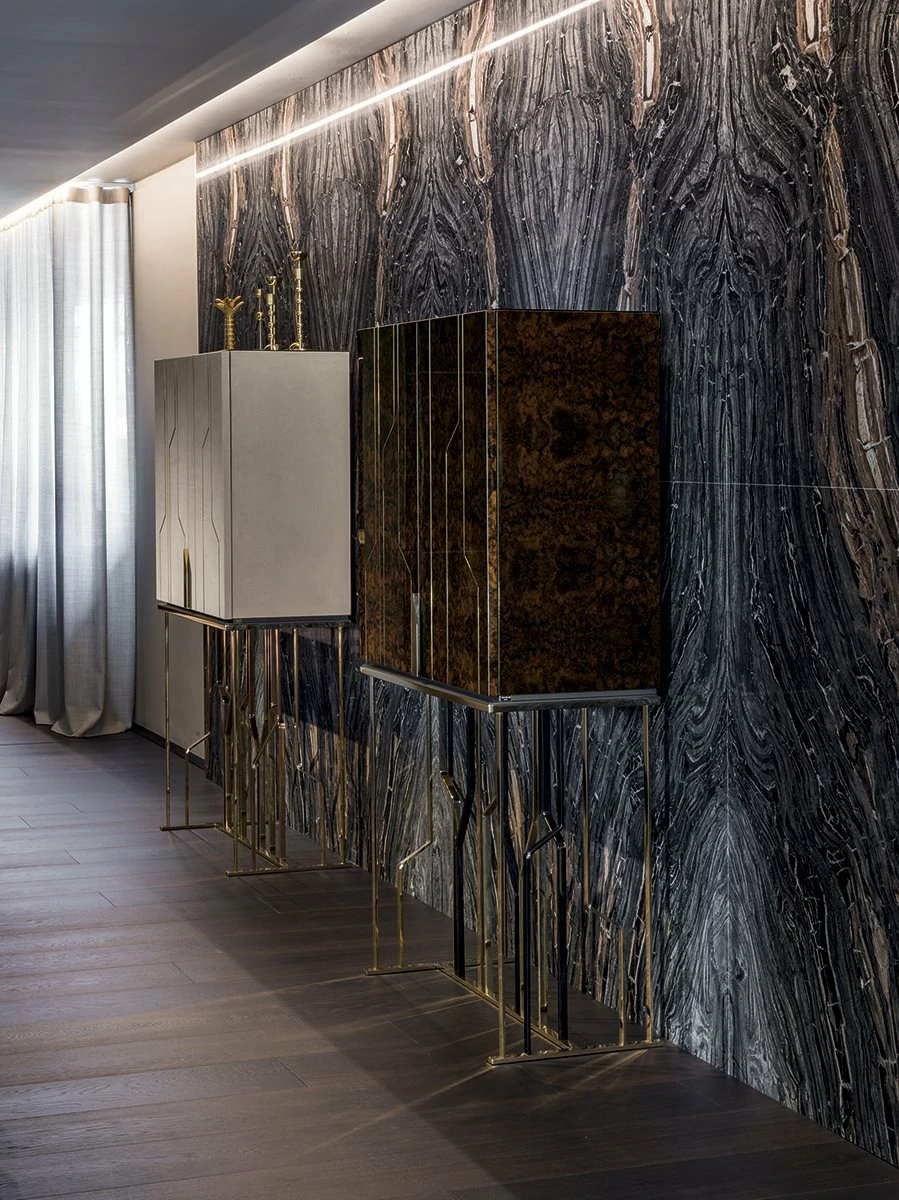 Italian Luxury Design Villa Wine Cabinet QMY-WC014 - Custom Made Wine Cabinets Manufacturer - Image 4