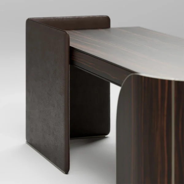 Italian Luxury Wood Desk QMY-WD010 - Custom Office Desks Manufacturer, Whole Home Office Solutions