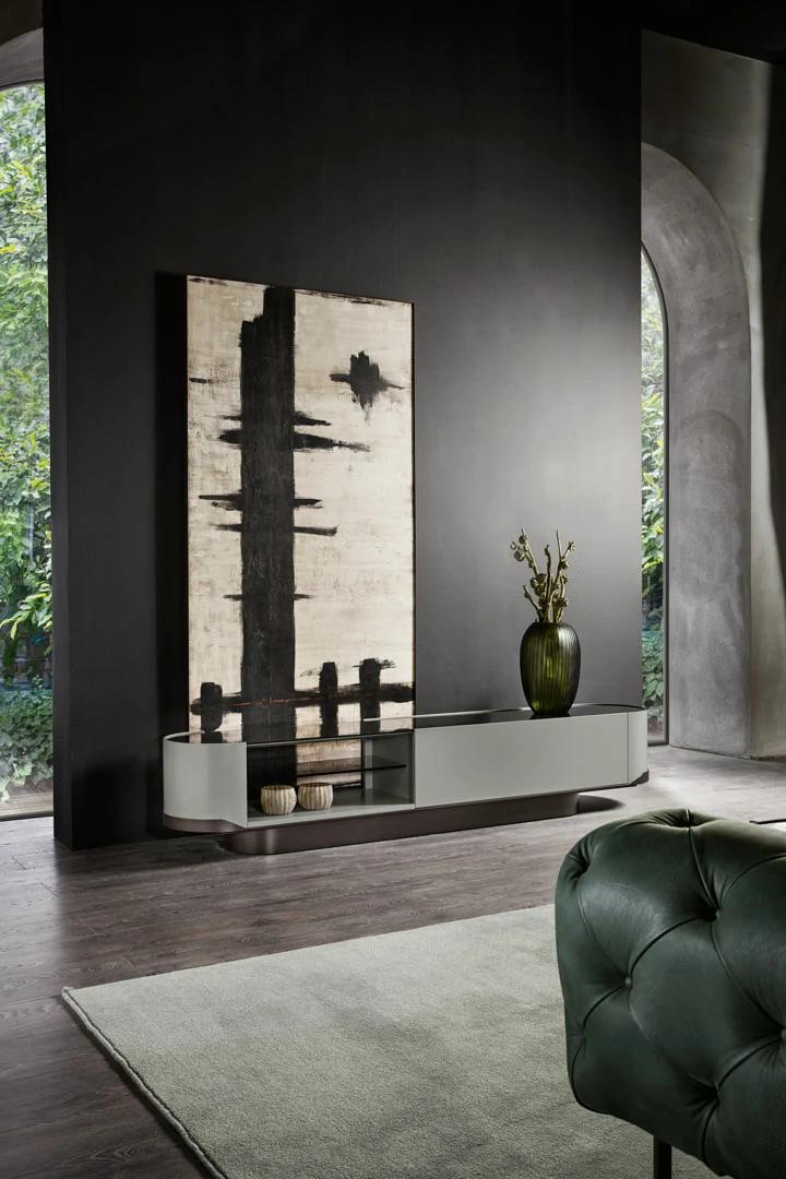 custom TV storage console