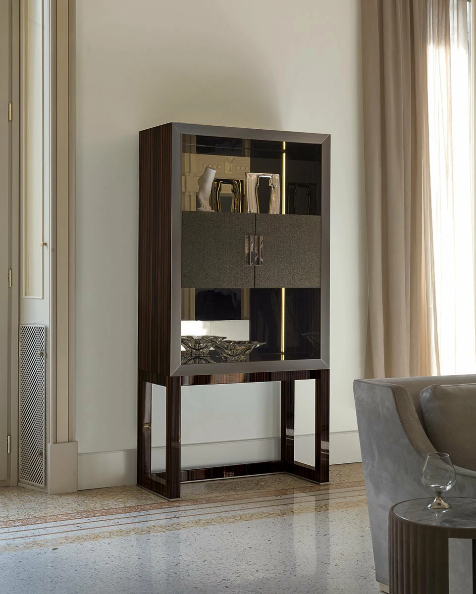 Italian Style Designer Customized Wine Cabinet QMY-WC012 - Bespoke Display Cabinet Manufacturer Supply - Image 6