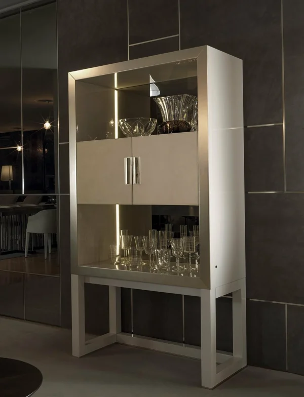 Italian Style Designer Customized Wine Cabinet QMY-WC012 - Bespoke Display Cabinet Manufacturer Supply