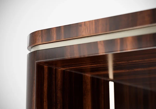 Italian-style Modern Wine Cabinet QMY-WC025 - Custom Wooden Wine Display Cabinet Manufacturer