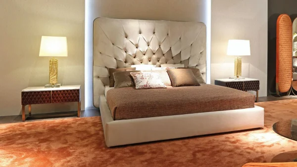 Luxury Design Modern Bedroom Nightstand QMY-NS020 - Bespoke Modern Bedside Table Manufacturer Direct Supply