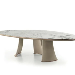 Luxury Design New Style Marble Top Round Dining Table QMY-DT019 - Custom Wood Dining Table Supply