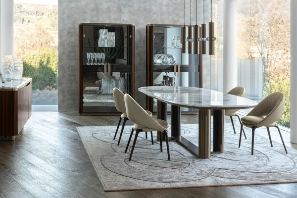 Luxury Glass Wine Cabinet QMY-WC023 - Bespoke Wine Display Cabinets Manufacturer Supply