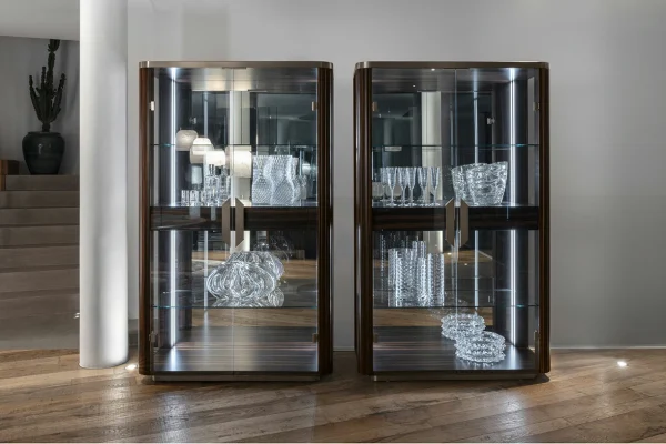Luxury Glass Wine Cabinet QMY-WC023 - Bespoke Wine Display Cabinets Manufacturer Supply