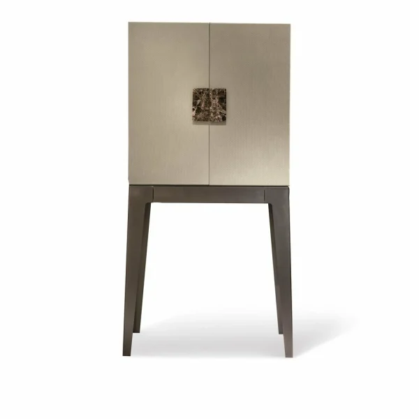 Luxury Leather Stainless Steel Home Storage Wine Cabinet QMY-WC015 - Bespoke Wine Storage Cabinets Manufacturer, 1-MOQ Order Supplies