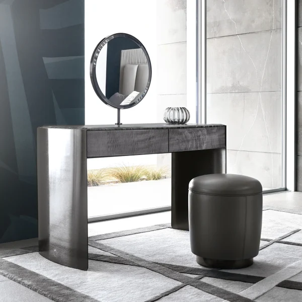 Luxury Minimalist Marble Top Dressing Table QMY-DR009 - Bespoke Makeup Dressing Table Manufacturer Supply