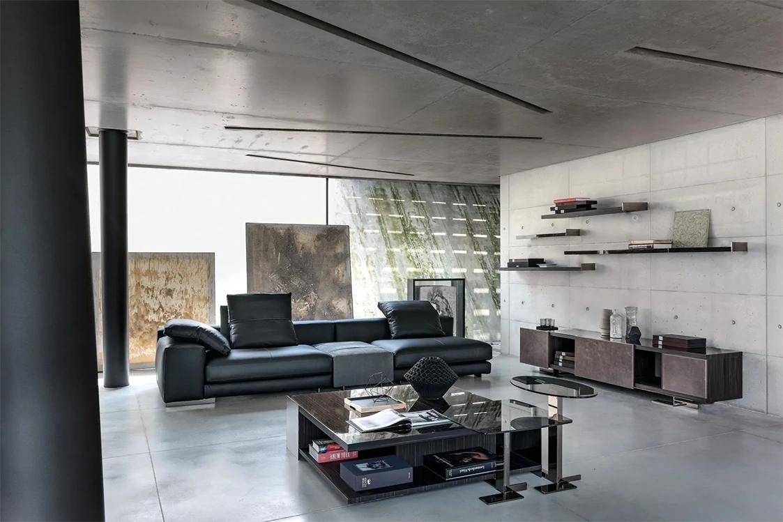 Luxury Modern Industrial Coffee Table QMY-CT027 - Bespoke Modern Coffee Table Sets Supplier – Bild 3