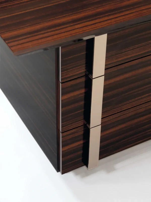 Luxury Modern L-Shaped Office Desk QMY-WD013 - Customize Office Desk Factory With MOQ of 1 Piece