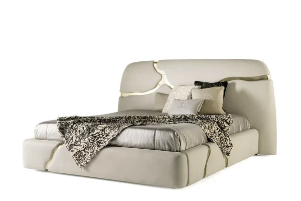 Luxury New Model King Size Wooden Bed QMY-BE029 - Custom King Bed Factory Direct Supply