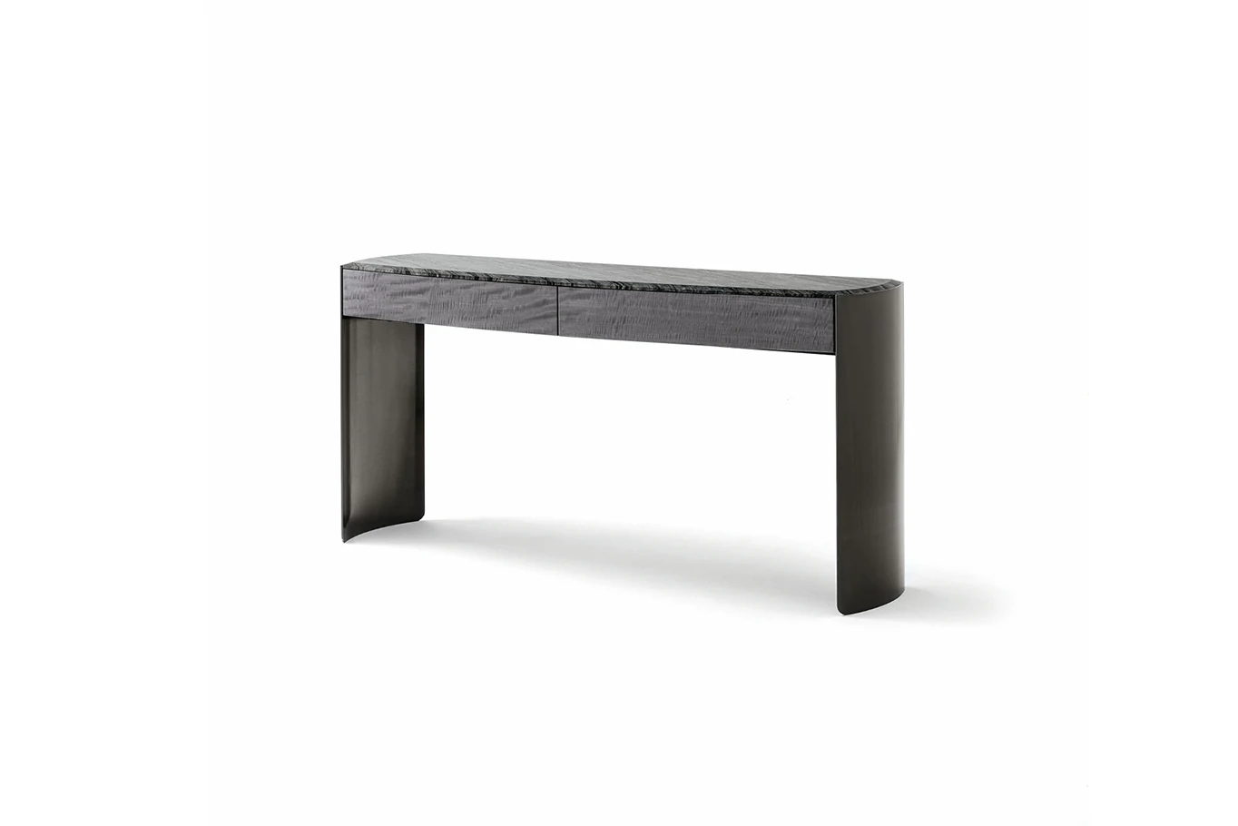 Marble Top Wood Rectangle Design Console Table QMY-CS020 - Chinese Bespoke Entrance Console Table Manufacturer