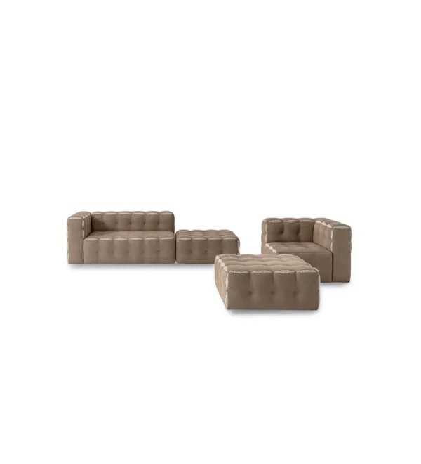 Middle Ancient Cream Style Solid Wood One Seat Fabric Sofa QMY-LC009 - Bespoke Luxury Sofa Chair Supplier