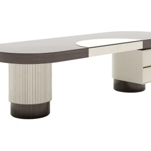 Minimalist Executive White Desk QMY-WD012 - Modern Custom Office Desks Factory Supply | Chicasa