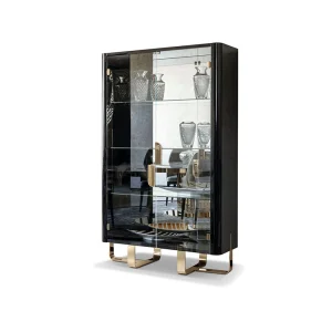 Modern High-end Villa Glass Wine Cabinet QMY-WC019 - Custom Made Wine Cabinet Manufacturer