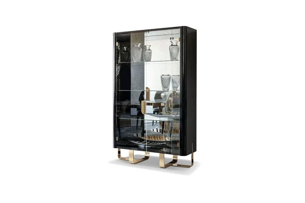 Modern High-end Villa Glass Wine Cabinet QMY-WC019 - Custom Made Wine Cabinet Manufacturer